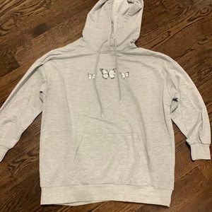 Gray Butterfly Hoodie